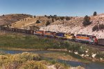 Mid-train helpers on loaded coal train